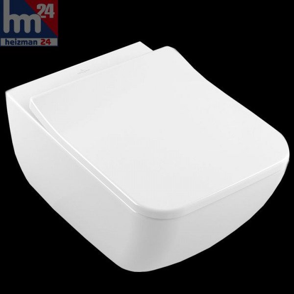 Villeroy & Boch Venticello Wand Tiefspül WC spülrandlos 4611R001 inkl. WC-Sitz