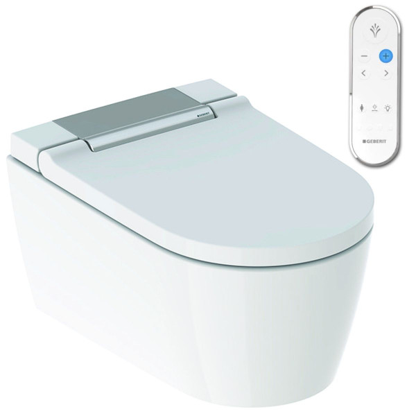 Geberit Komplettanlage AquaClean Sela Dusch WC 146.220.21.1 spülrandlos verchromt
