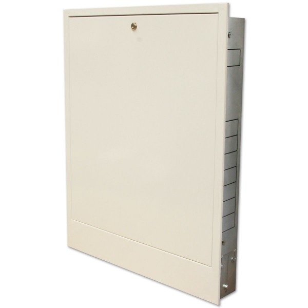 Verteilerschrank Einbauschrank 110 mm UP mit Hutschiene für Heizkreisverteiler Fußbodenheizung