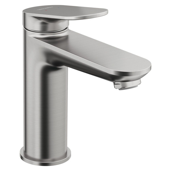 Duravit Wave Einhebel-Waschtischmischer Größe M Edelstahl gebürstet WA1020002070