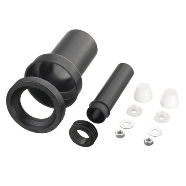 Haas 3289 WC-Anschlussgarnitur DN 110/110 für Wand-WC 180 mm mit Dichtung verschweißbar