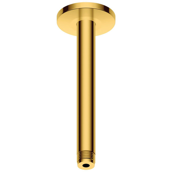 Duravit Brausearm für Deckenmontage 200 mm Gold poliert mit runder Rosette UV0670025034
