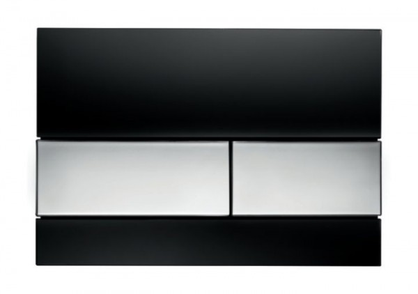TECEsquare WC-Betätigungsplatte schwarz/chrom glanz 9240807