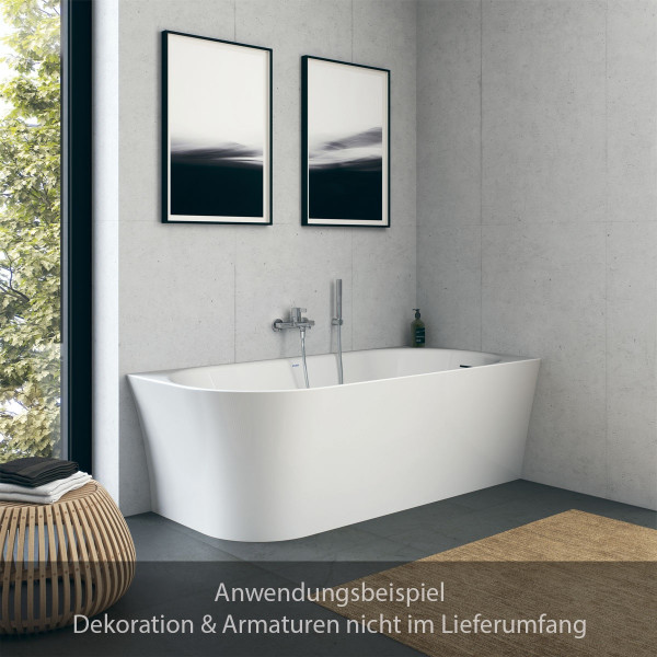 Duravit DuraSenja Ecke rechts Oval Badewanne 150x75 cm Weiß 700577000000000