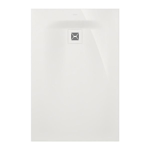Duravit Sustano zuschneidbare Duschwanne 120 x 80 cm Weiß Glänzend DuraSolid Mineralguss