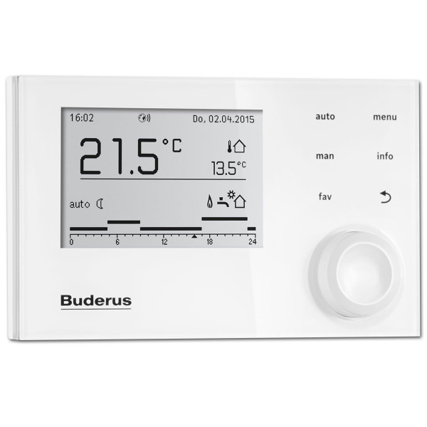 Buderus Regelung Logamatic EMS plus RC310 Weiß 7738113410 Systembedieneinheit
