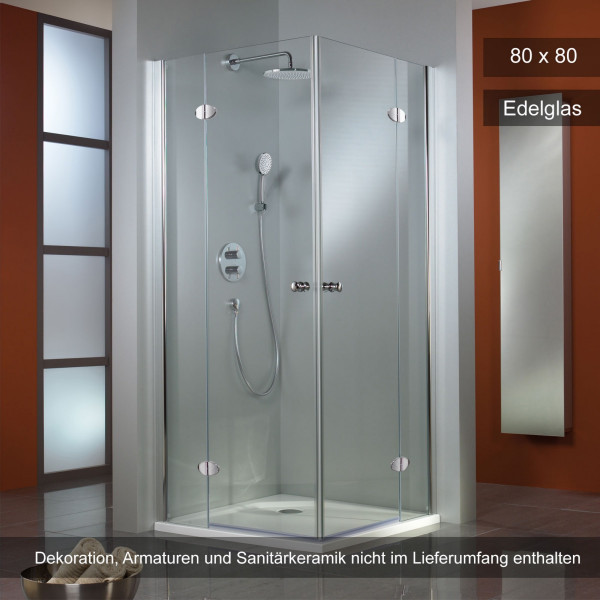 HSK Premium Classic Eckeinstieg 4-teilig 80x80cm Edelglas