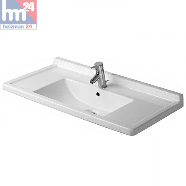 Duravit Starck 3 Möbelwaschtisch 85 x 48,5 cm 0304800000 optional mit Halbsäule