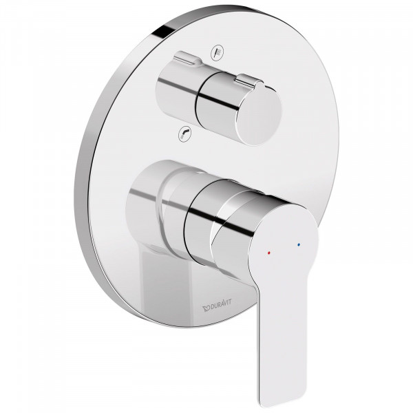 Duravit D-Code Einhebel-Wannenmischer mit Umstellventil chrom DC5210012010
