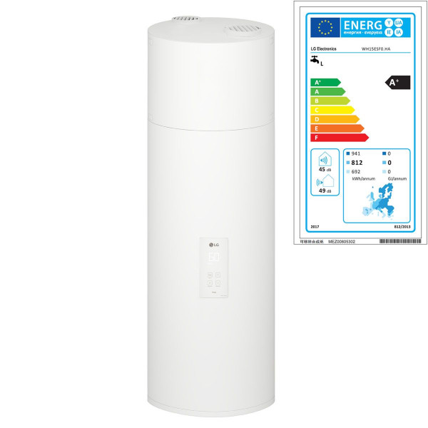 LG Therma V R290 Warmwasser Wärmepumpe Wandgerät 150 Liter WH15ESF0.HA
