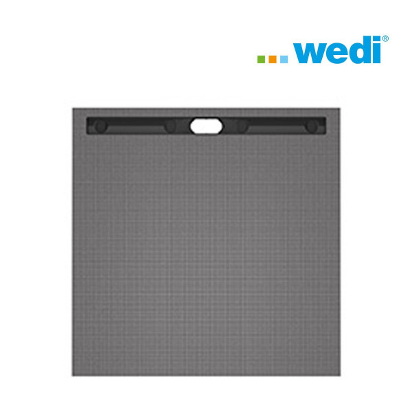 wedi Fundo Riolito Neo bodengleiches Duschelement 120x120 cm wandnahe Duschrinne 110 cm