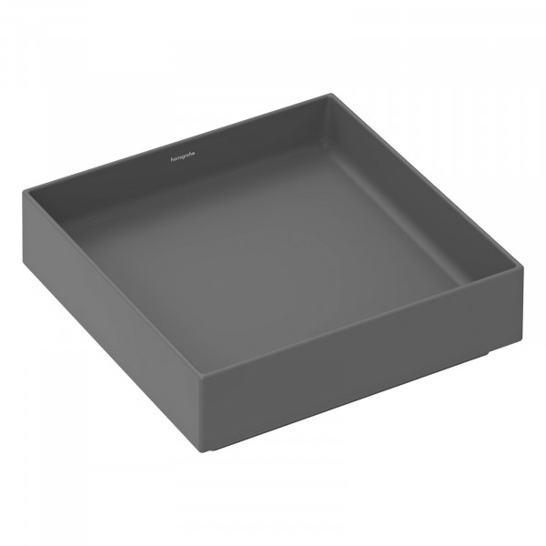 Hansgrohe Xuniva Evo E Aufsatzwaschtisch 400x400x120 Schiefergrau 60324760