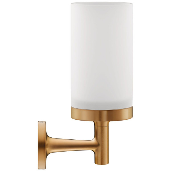 Duravit Glashalter Starck T bronze gebürstet 0099310400 inkl. Glas weiss matt