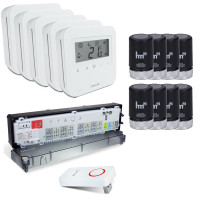 Funk Komplettset Salus HTRP-RF 50 u. KL08-RF inkl. Thermostat, Klemmleiste u. Heizman24 Stellantriebe Funk Komplettset Salus HTRP-RF 50 u. KL08-RF inkl. Thermostat, Klemmleiste u. Heizman24 Stellantriebe