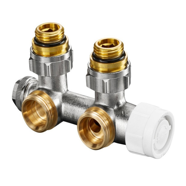 Oventrop Anschlussarmatur Multiblock T Eck für Heizkörper wahlweise mit Design Abdeckung