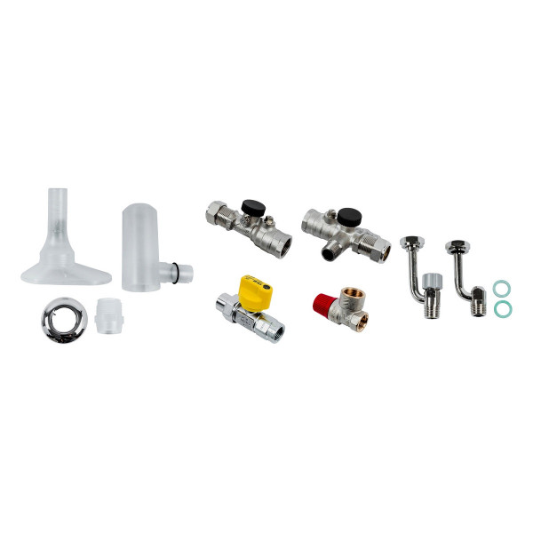 Wolf Anschluss-Set für Kombithermen, inkl. KFE-Hahn und therm. Sicherung 2072345