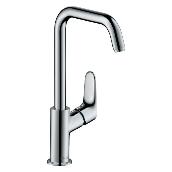 Hansgrohe Focus Einhebel-Waschtischmischer 240, schwenkbarer Auslauf, ohne Ablaufgarnitur, 31519000