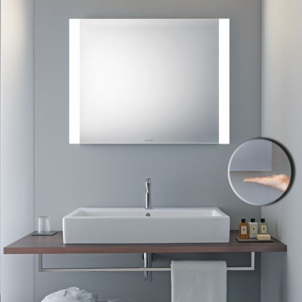 Duravit "Better" Spiegel mit LED-Beleuchtung seitlich 80x70 cm LM787600000 Sensorschalter