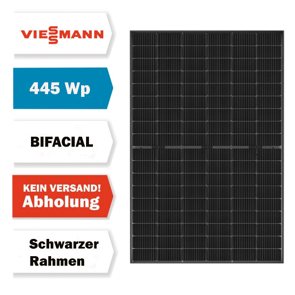 Viessmann Vitovolt 300-DG M445 HC blackframe Solarmodul Photovoltaik 445 Watt nur Abholung