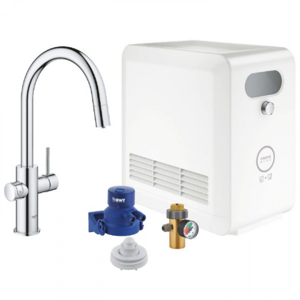 Grohe Blue Professional Starter Kit 31325002 Einhebel-Spültischarmatur Chrom inkl. Kühler