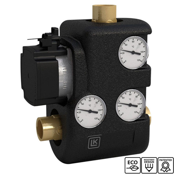 LK 810 ThermoMat 2.0 G Rücklaufanhebung IG 1" 55 °C mit Pumpe u. Rückschlagventil 181640