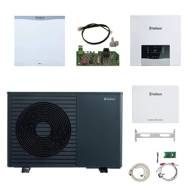 Vaillant Luft-Wasser Wärmepumpen Paket 4.3408 (8000044766) aroTHERM plus 55/8.1 für Hybridsystem