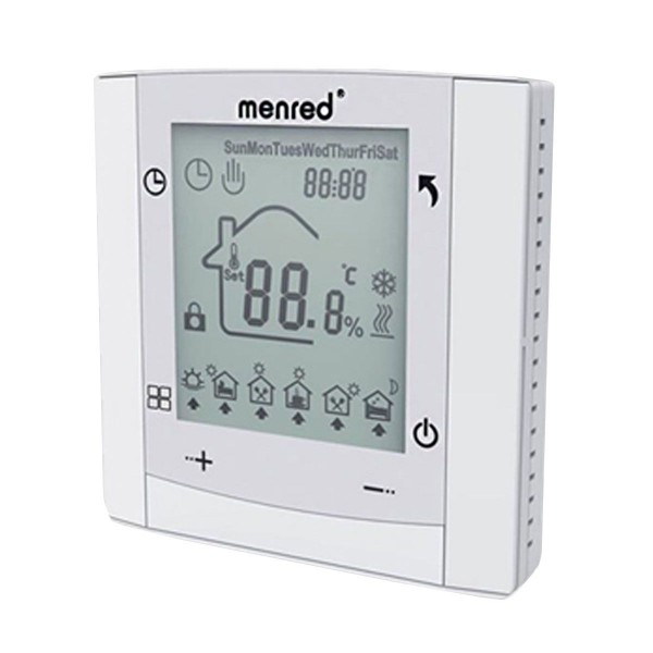 Menred LS7 digitaler programmierbarer Raumthermostat LS7.716 Weiß 230 Volt