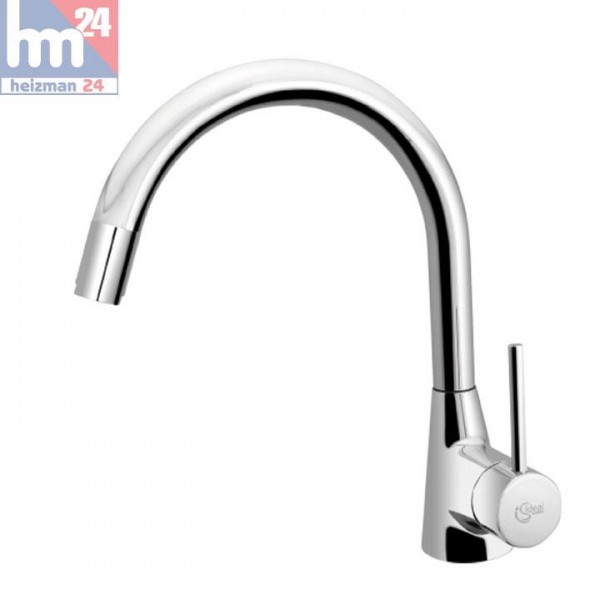 Ideal Standard Einhebel-Küchenarmatur DN 15 Nora mit herausziehbarer 1-Funktions-Handbrause B9330AA