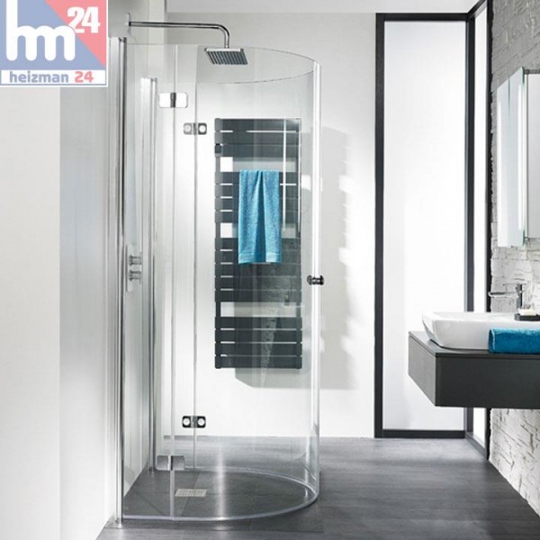 HSK Exklusiv Runddusche Halbkreis mit Drehfalttür 110 x 90 x 202 cm