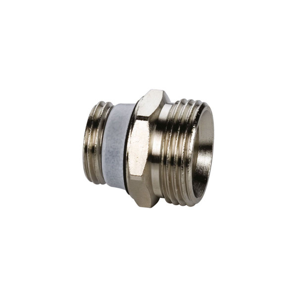 Simplex Anschlussnippel mit Eurokonus 1/2" AG x 3/4" AG vernickelt F10390