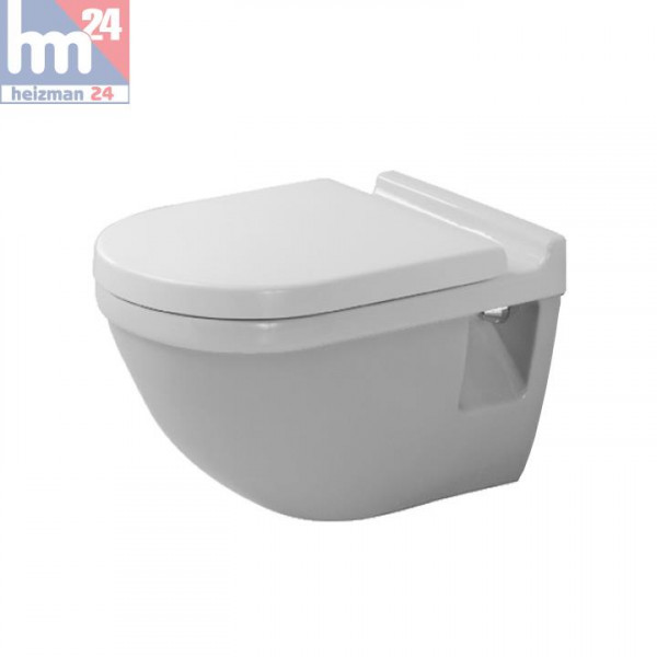 Duravit Starck 3 Wandflachspül-WC 2201090000 inkl. WC-Sitz optional mit SoftClose