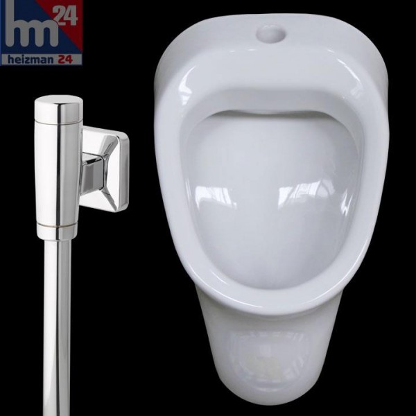 Vitra Urinal in weiß mit Zulauf von oben 6563N003D1032 inkl. NILplus nova Druckspüler 1130