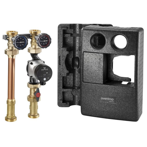 Oventrop Regumat S-180 DN 32 Pumpengruppe mit Pumpe 1355076 Kesselanbindesystem Grundfos ALPHA 2.1 32-60