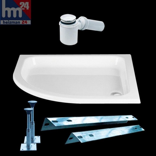 HSK Acryl-Duschwanne Viertelkreis flach