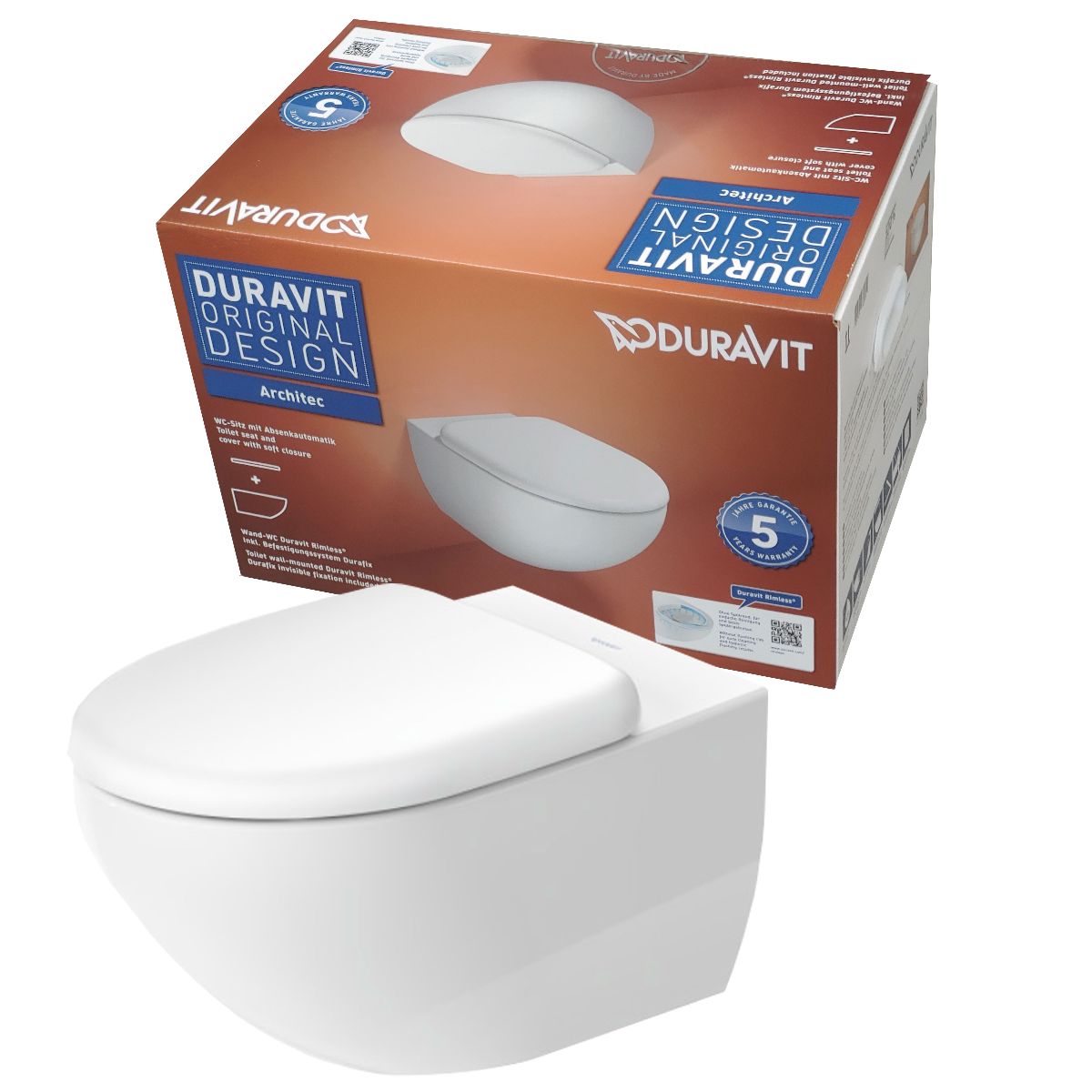 Duravit WWC-Set Architec Weiß rimless 45720900A1 Wand-WC und WC-Sitz mit  Absenkautomatik | Heizman24 - Handel für Haus- und Gebäudetechnik