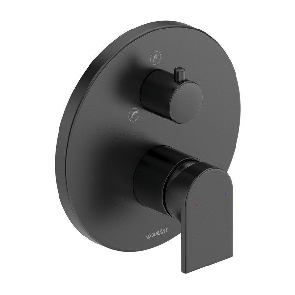 Duravit Tulum Einhebel-Wannenmischer Unterputz Schwarz Matt TU5210012046