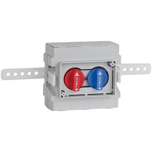 Teco K4.0 Absperr-Kit Wasser-Absperrsystem DN15 mit Sandwich-Box Unterputz