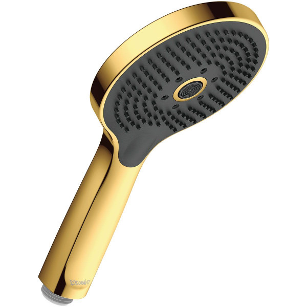 Duravit Handbrause 3jet MinusFlow wassersparend Gold poliert UV0652017034