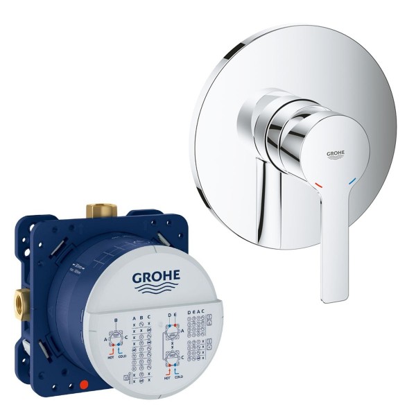 Grohe Lineare Einhand Brausebatterie 24063001 inkl. Rapido Smartbox 35600000