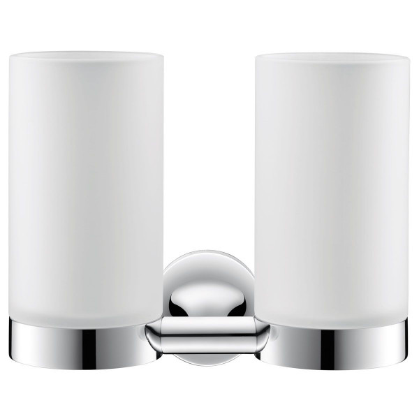 Duravit Doppelglashalter Starck T chrom 0099481000 inkl. Gläser weiss matt