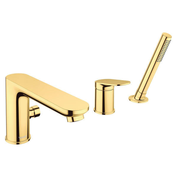Duravit Wave 3-Loch Wannenrandarmatur Gold poliert WA5260000034