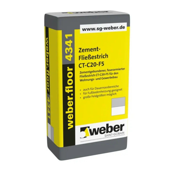 weber.floor 4341 faserarmierter Fließestrich 107722 40 kg / Sack