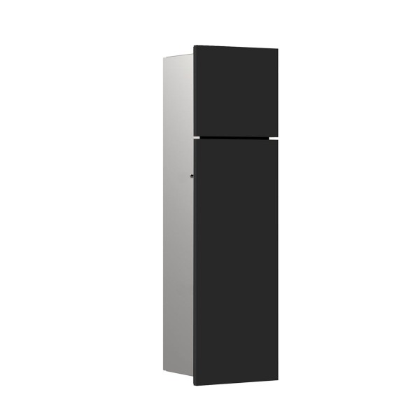 EMCO Asis Module Pure f. Toilettenbürstengarnitur Unterp. schwarz-matt 975551403 Türanschlag rechts