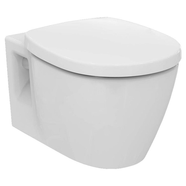Ideal Standard Connect Wandtiefspül-WC spülrandlos E817401 mit WC-Sitz Softclosing E712801