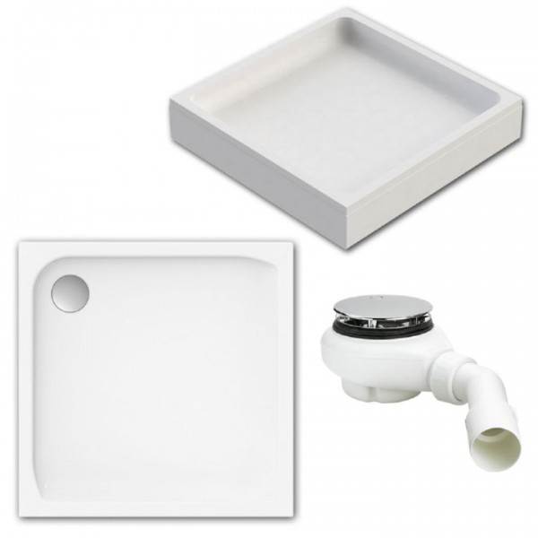 Ideal Standard Plus2 Duschwanne 80x80x3,5cm Acryl Duschtasse K292801 inkl. Träger u. Ablauf