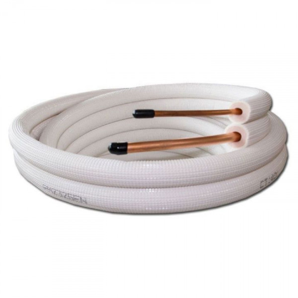 Klima Leitung 20m Doppelrohr Kupfer 6/10x1,0mm Twin Rohr Kältemittelleitung