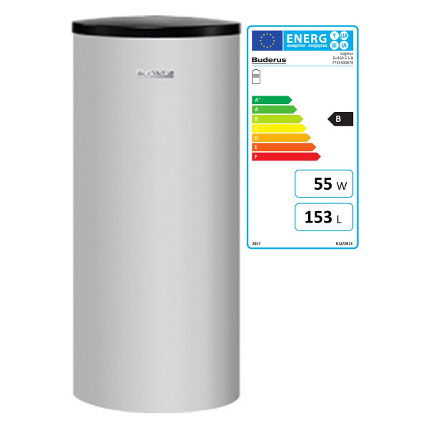 Buderus 7735500670 emailliert Warmwasserspeicher Logalux SU160.5 S-B silber 160 Liter