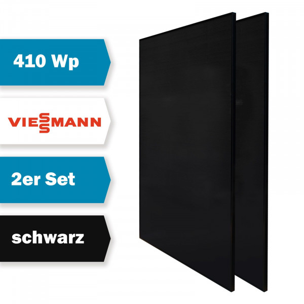 Viessmann Vitovolt 300 M410 WM allblack Solarmodul Photovoltaik schwarze PV-Module 2-er Set