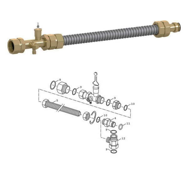 BOSCH Installationszubehör CS 29-1 Anschluss-Set MAG extern 7738112840