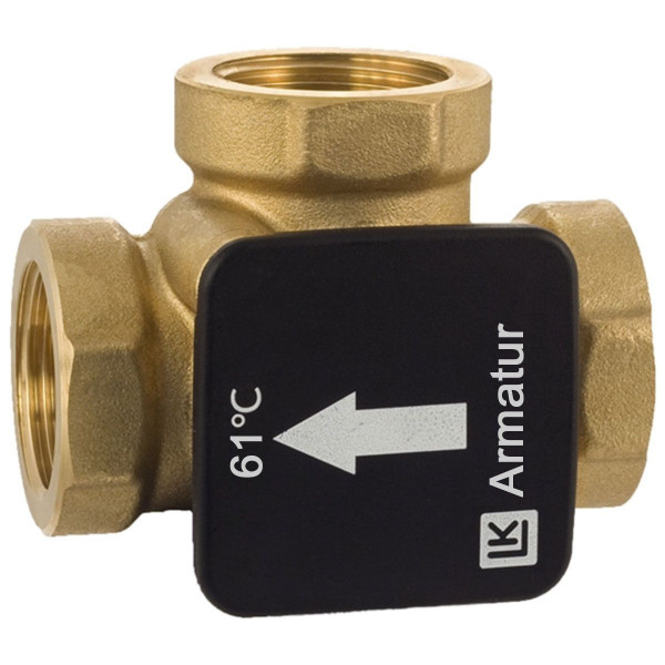 LK 820 ThermoVar 180509 thermisches 3-Wege-Mischventil 61 °C 3-Wege-Mischer IG 1"